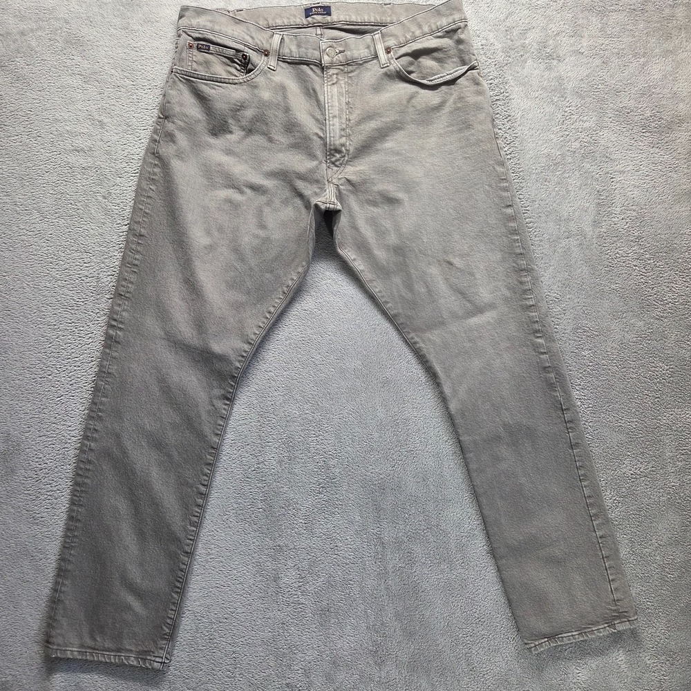 Polo Ralph Lauren Jeans Mens 38X32 Gray The Sullivan Slim Straight Denim